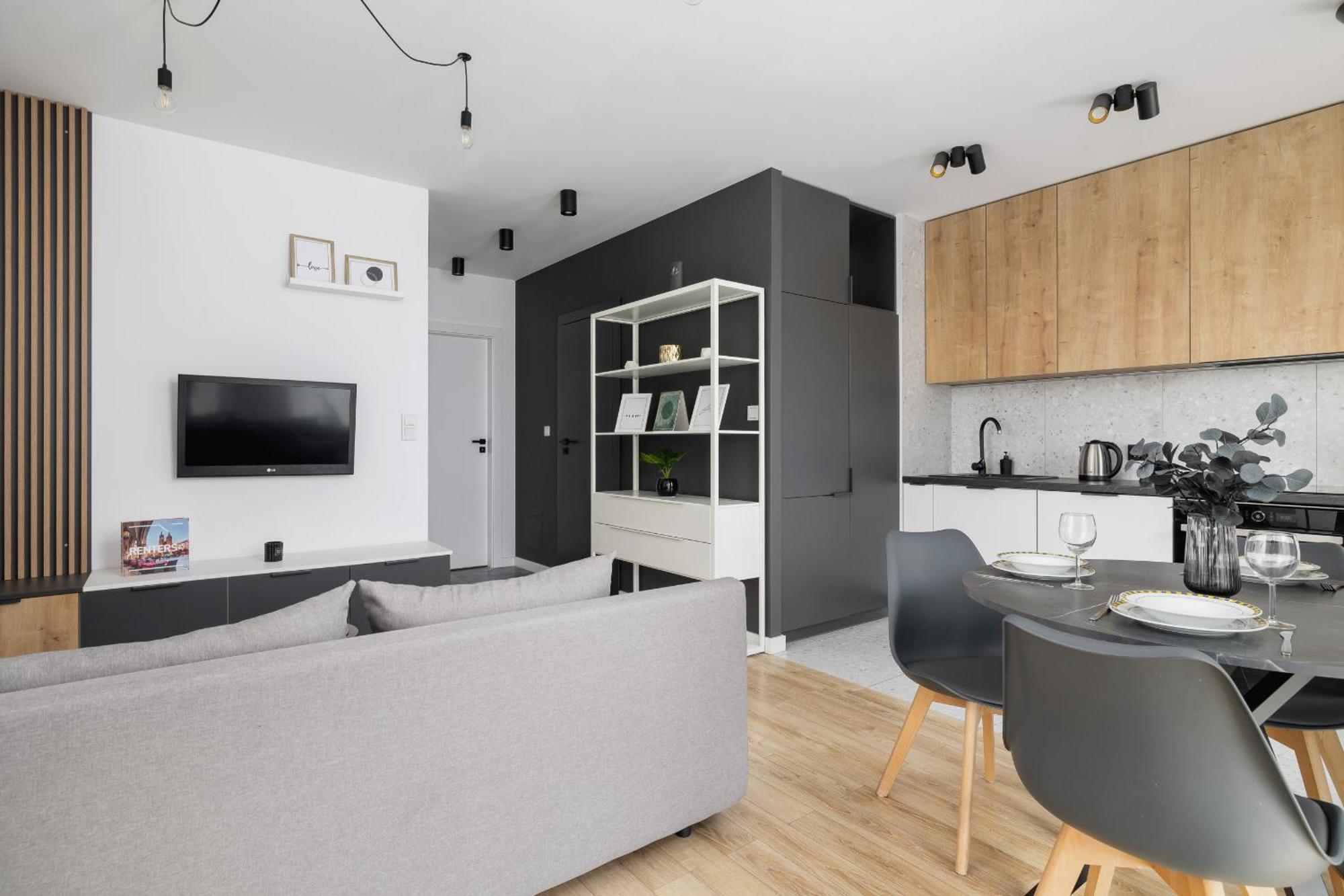 Elegant Apartment In Cracow With Balcony, Parking And Desk By Noclegi Renters Kraków Zewnętrze zdjęcie
